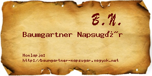 Baumgartner Napsugár névjegykártya
